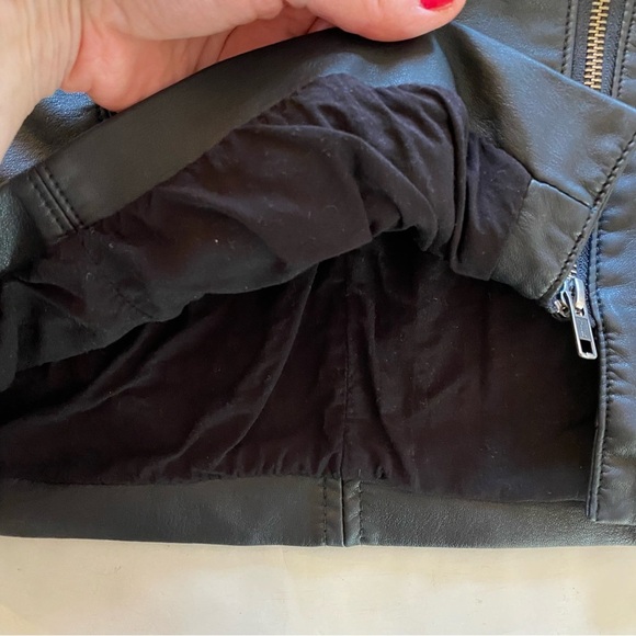 Free People Faux Midnight Magic Vegan Leather Mini Skirt Womens 0 XS Black Faux - Picture 8 of 13